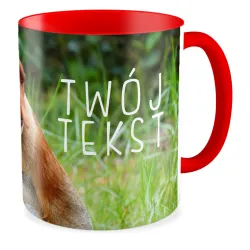 FOTO Kubek czerwony 330ml NOSACZ